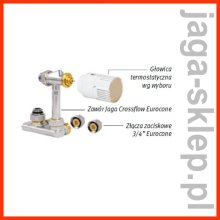 Jaga Zestaw podłączeniowy do ściany 3 / 4 Eurocone  - Jaga Crossflow COLO.HBCW 